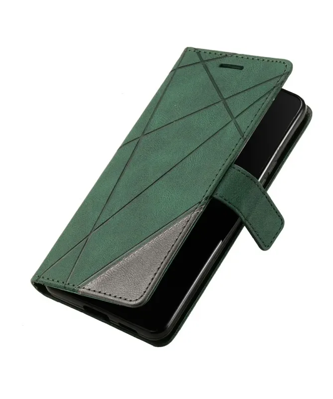 Housse Portefeuille iPhone 17 Pro Max Lignes Géométriques