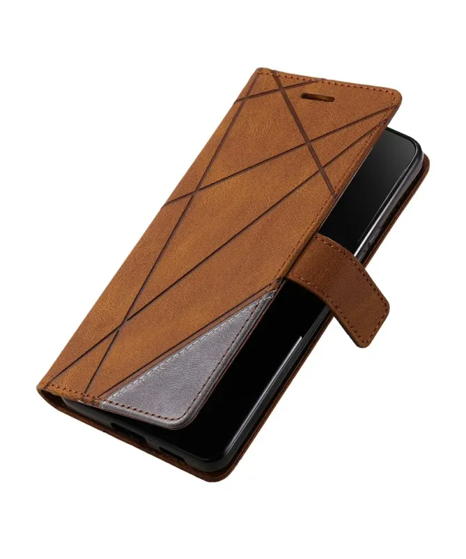 Housse Portefeuille iPhone 17 Pro Max Lignes Géométriques