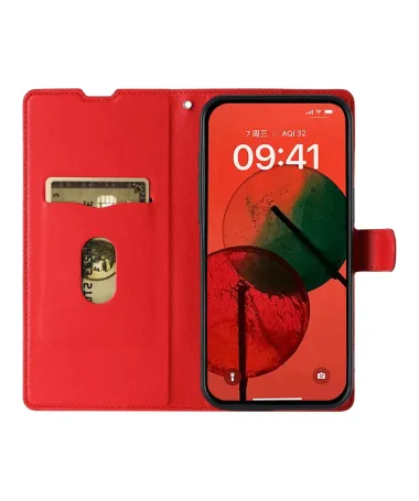 Housse iPhone 17 Pro Max Motif Points avec Porte-carte Rouge - photo 12