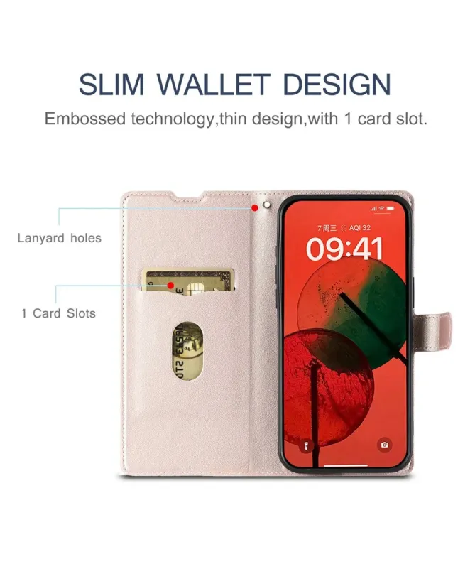 Housse iPhone 17 Pro Max Motif Points avec Porte-carte