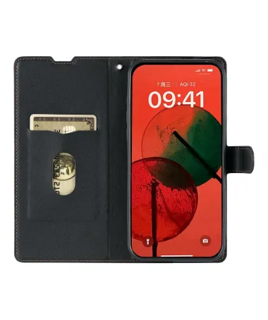 Housse iPhone 17 Pro Max Motif Points avec Porte-carte Noir - photo 18