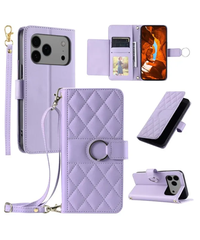 Housse iPhone 17 Pro Max Matelassée Bandoulière