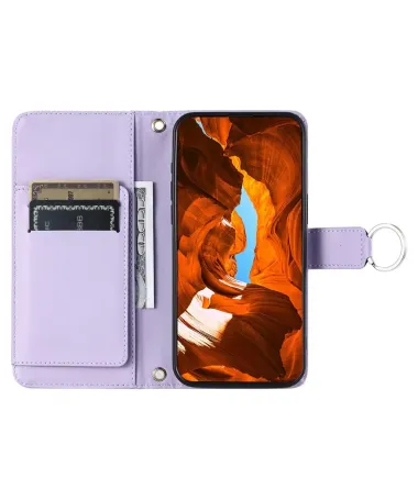 Housse iPhone 17 Pro Max Matelassée Bandoulière Violet clair - photo 11