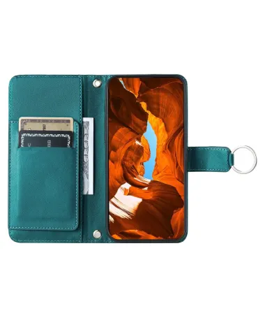 Housse iPhone 17 Pro Max Matelassée Bandoulière Bleu Paon - photo 27