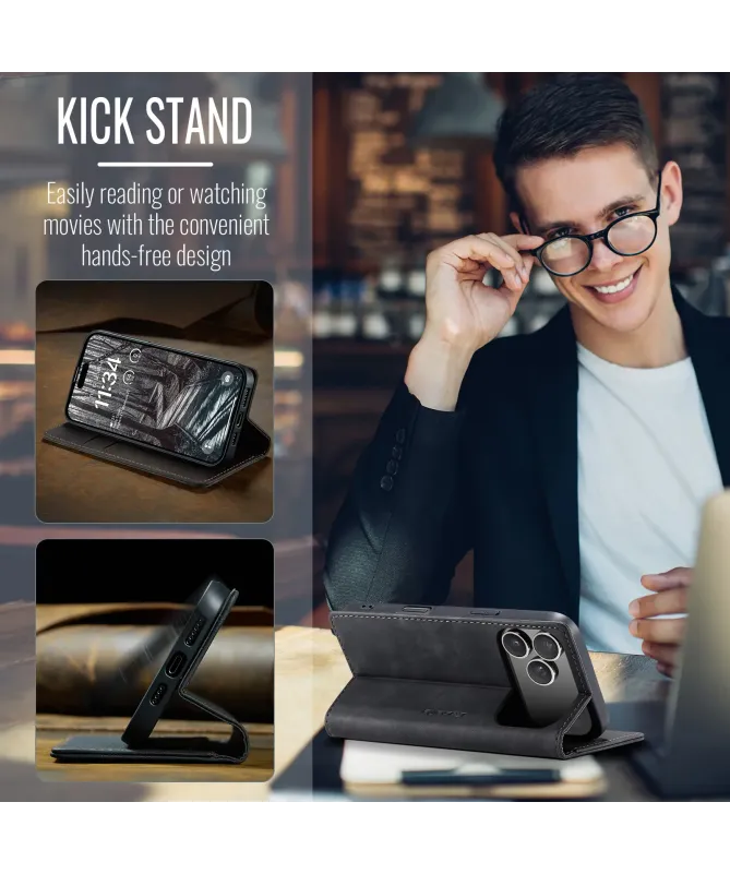 Flip Cover iPhone 17 Pro Max Porte-cartes et support 013 Series