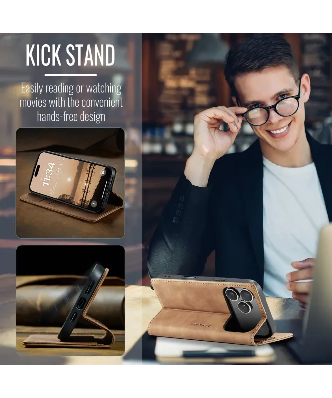 Flip Cover iPhone 17 Pro Max Porte-cartes et support 013 Series