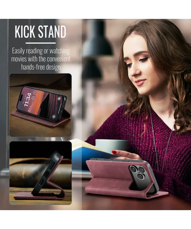 Flip Cover iPhone 17 Pro Max Porte-cartes et support 013 Series