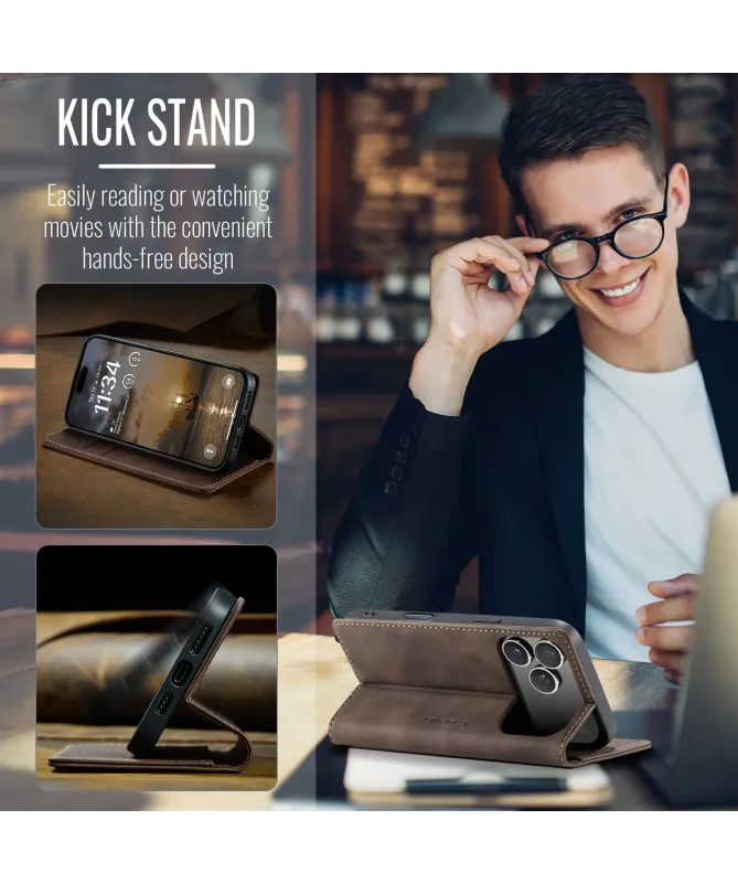 Flip Cover iPhone 17 Pro Max Porte-cartes et support 013 Series