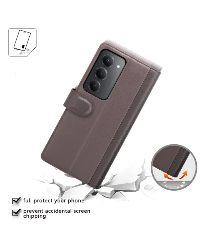 Étui Xiaomi Redmi 15 4G/5G portefeuille en cuir premium