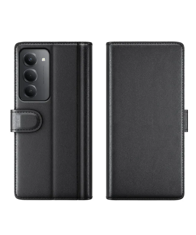 Étui Xiaomi Redmi 15 4G/5G portefeuille en cuir premium