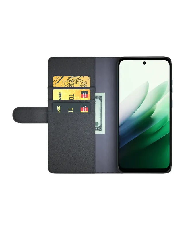 Étui Xiaomi Redmi 15 4G/5G portefeuille en cuir premium