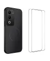 Coque Xiaomi Redmi 15 4G Carbone Magnétique avec 2 Verres Trempés
