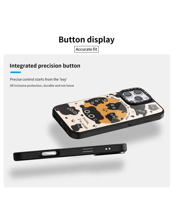 Coque iPhone 16 Pro Max Chats Noirs Good Luck