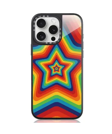 Coque iPhone 16 Pro Max Étoile Arc-en-ciel