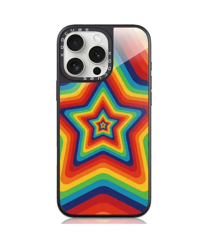 Coque iPhone 16 Pro Max Étoile Arc-en-ciel
