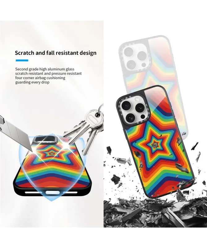 Coque iPhone 16 Pro Max Étoile Arc-en-ciel