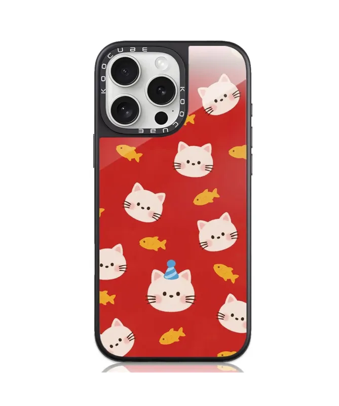 Coque iPhone 16 Pro Max Chats et Poissons