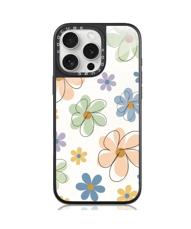 Coque iPhone 16 Pro Max Fleurs Croquis Pastel