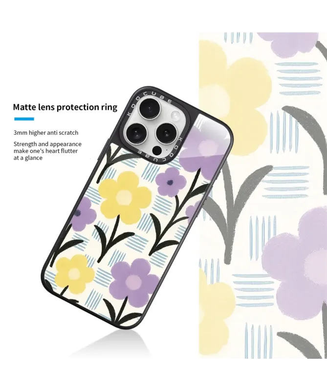 Coque iPhone 16 Pro Max Fleurs Naïves