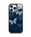 Coque iPhone 16 Pro Max Papillons Bleus Nuit