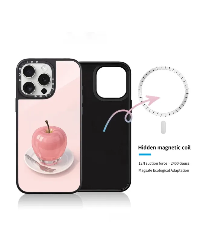 Coque iPhone 16 Pro Max Pomme Rose
