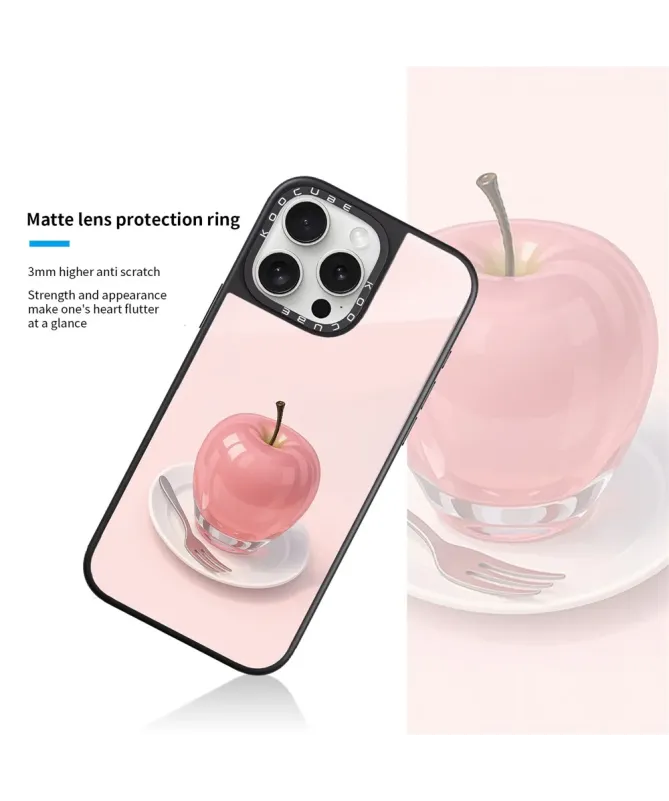 Coque iPhone 16 Pro Max Pomme Rose