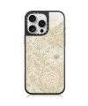 Coque iPhone 16 Pro Max Gravure Florale Vintage