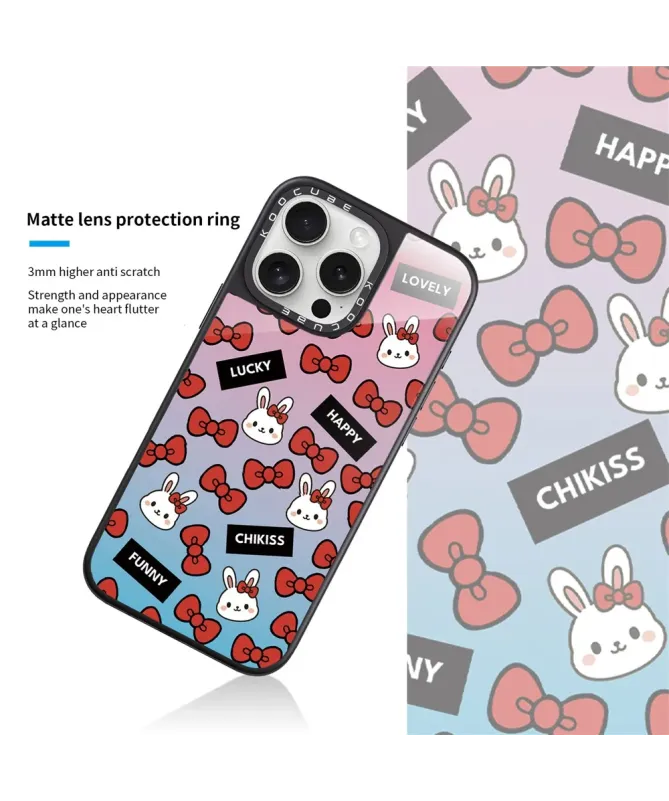 Coque iPhone 16 Pro Max Happy Lucky Lapins