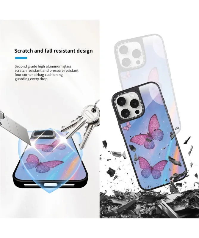 Coque iPhone 16 Pro Max Papillons Pailletés