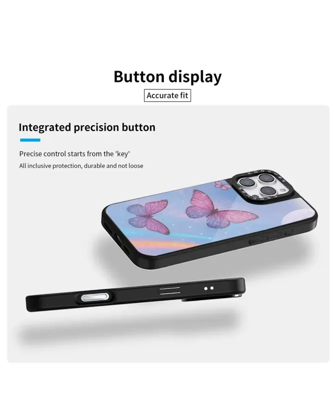 Coque iPhone 16 Pro Max Papillons Pailletés