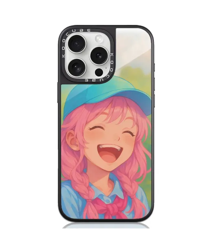 Coque iPhone 16 Pro Max Fille Manga Sourire