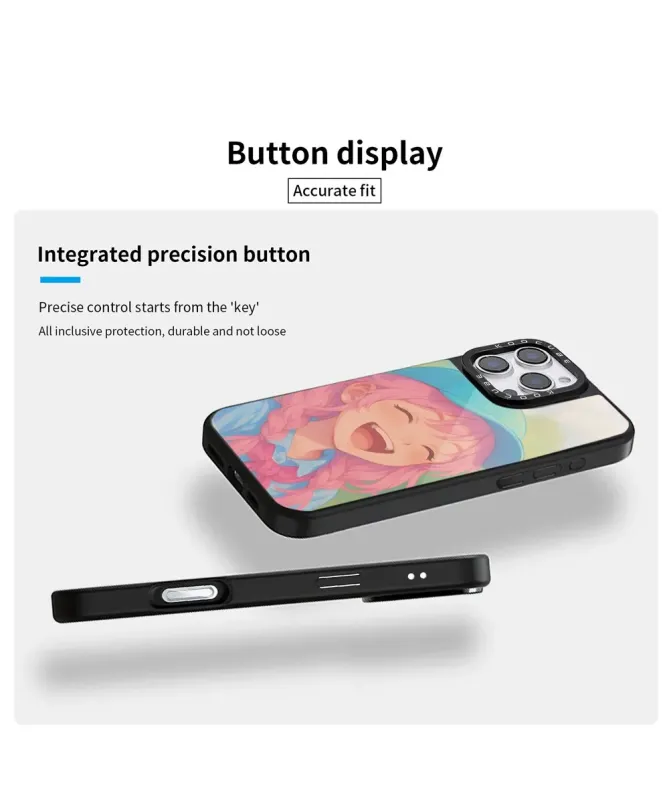 Coque iPhone 16 Pro Max Fille Manga Sourire