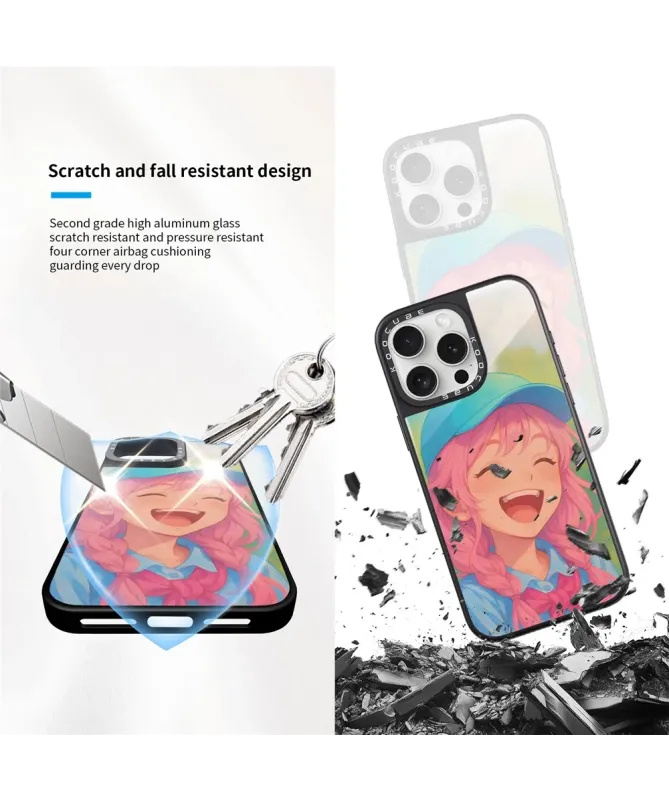 Coque iPhone 16 Pro Max Fille Manga Sourire