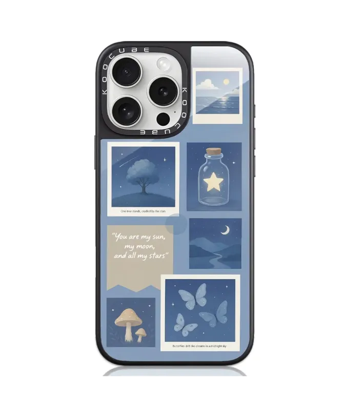 Coque iPhone 16 Pro Max Collage Nuit Étoilée
