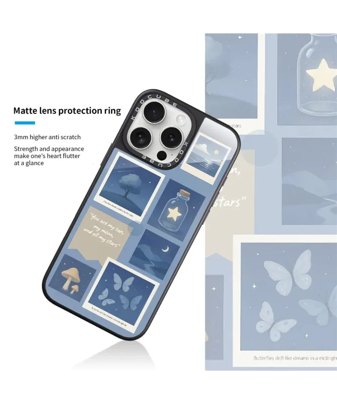 Coque iPhone 16 Pro Max Collage Nuit Étoilée