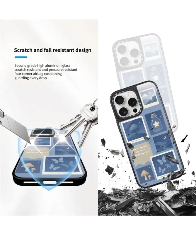 Coque iPhone 16 Pro Max Collage Nuit Étoilée