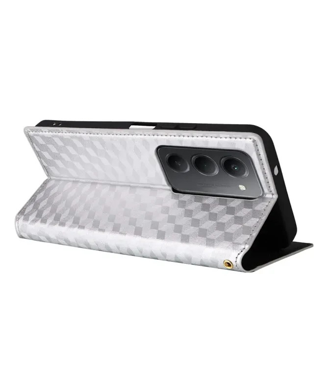 Housse Xiaomi Redmi 15 4G flip cover design géométrie