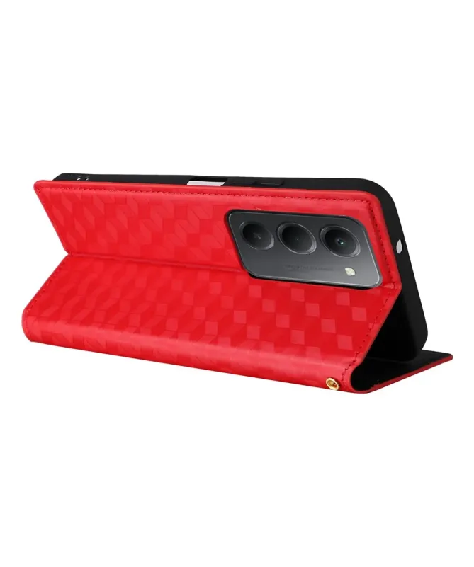 Housse Xiaomi Redmi 15 4G flip cover design géométrie