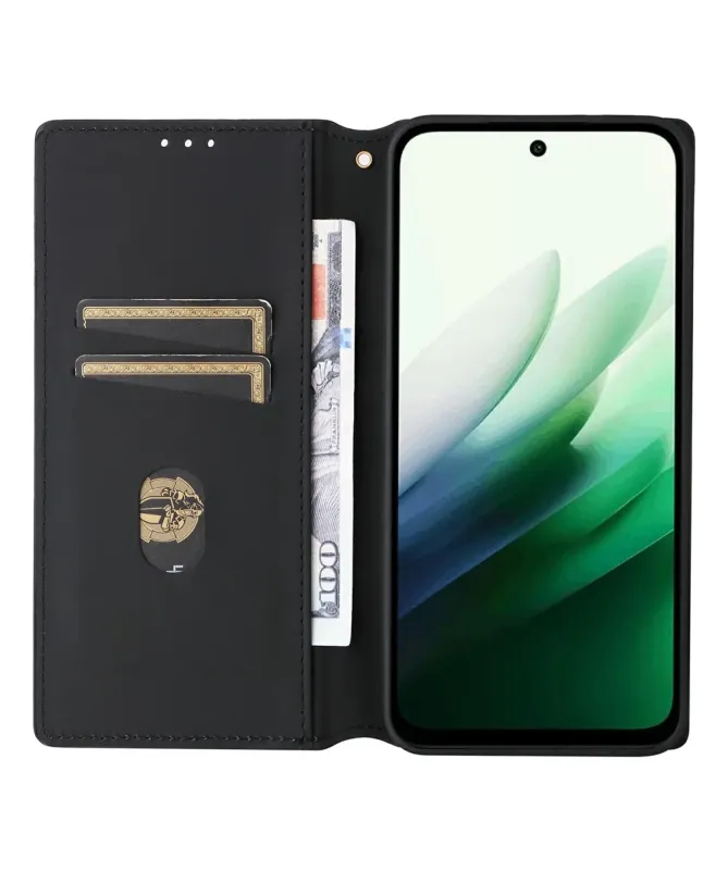 Housse Xiaomi Redmi 15 4G flip cover design géométrie