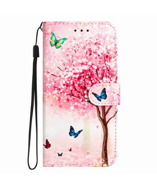 Housse Xiaomi Redmi 15 4G Arbre en Fleurs et Papillons