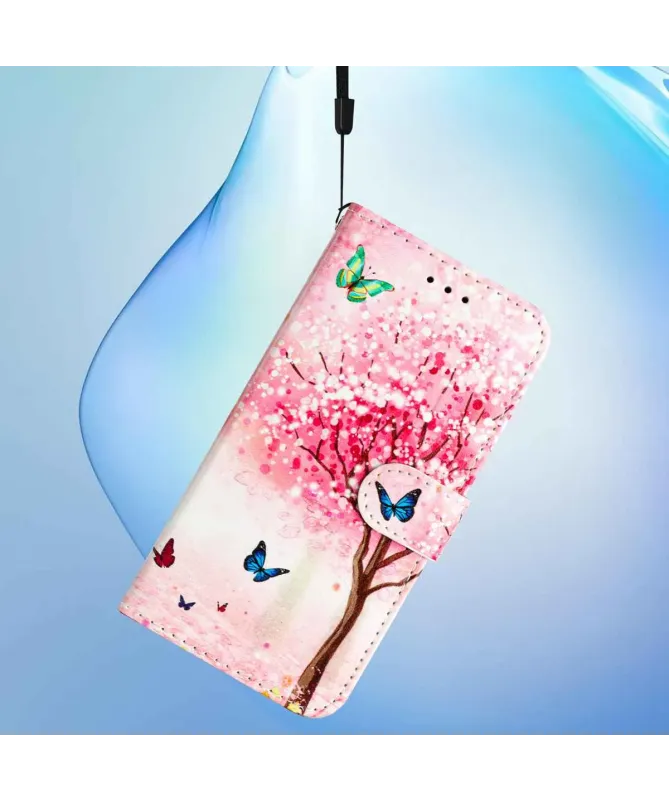 Housse Xiaomi Redmi 15 4G Arbre en Fleurs et Papillons