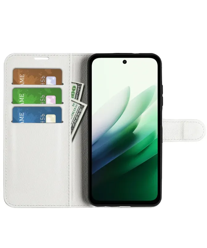 Housse Xiaomi Redmi 15 4G portefeuille style cuir
