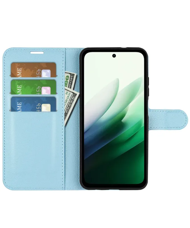 Housse Xiaomi Redmi 15 4G portefeuille style cuir