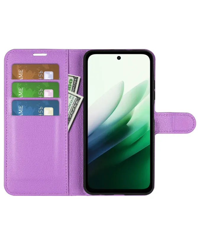 Housse Xiaomi Redmi 15 4G portefeuille style cuir