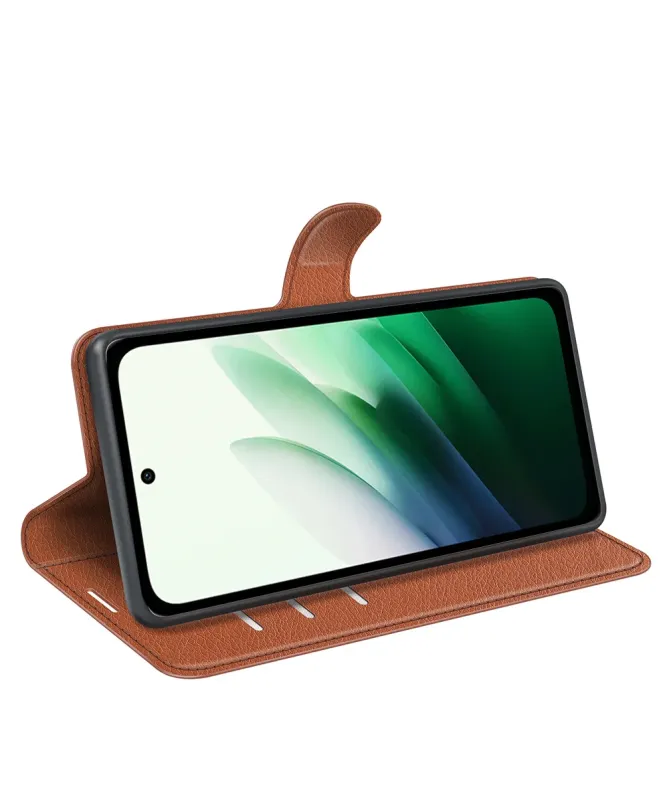 Housse Xiaomi Redmi 15 4G portefeuille style cuir