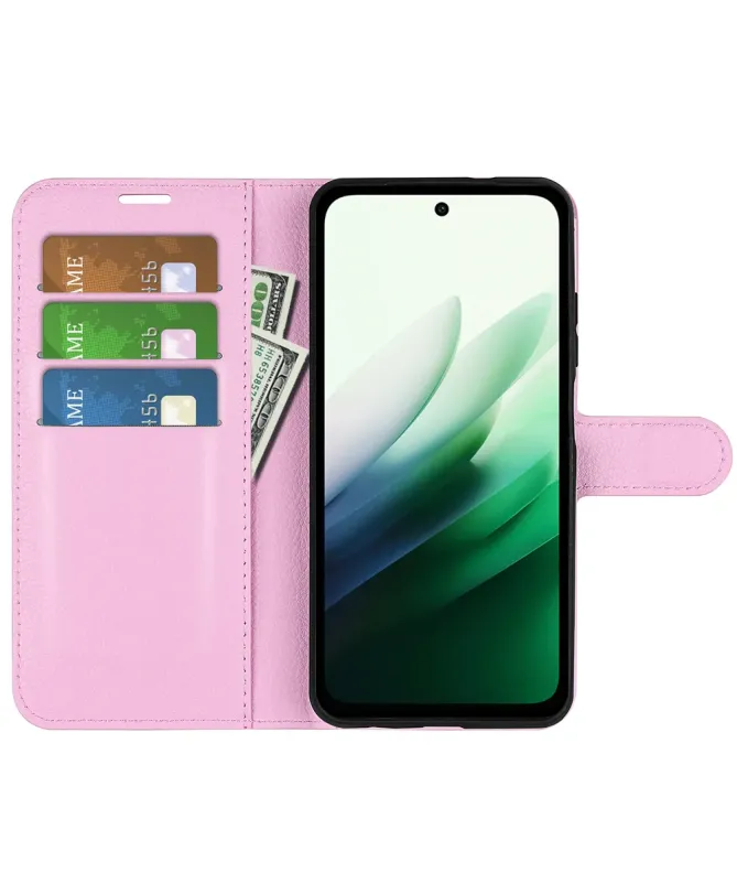 Housse Xiaomi Redmi 15 4G portefeuille style cuir
