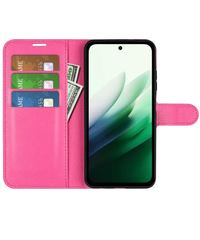 Housse Xiaomi Redmi 15 4G portefeuille style cuir