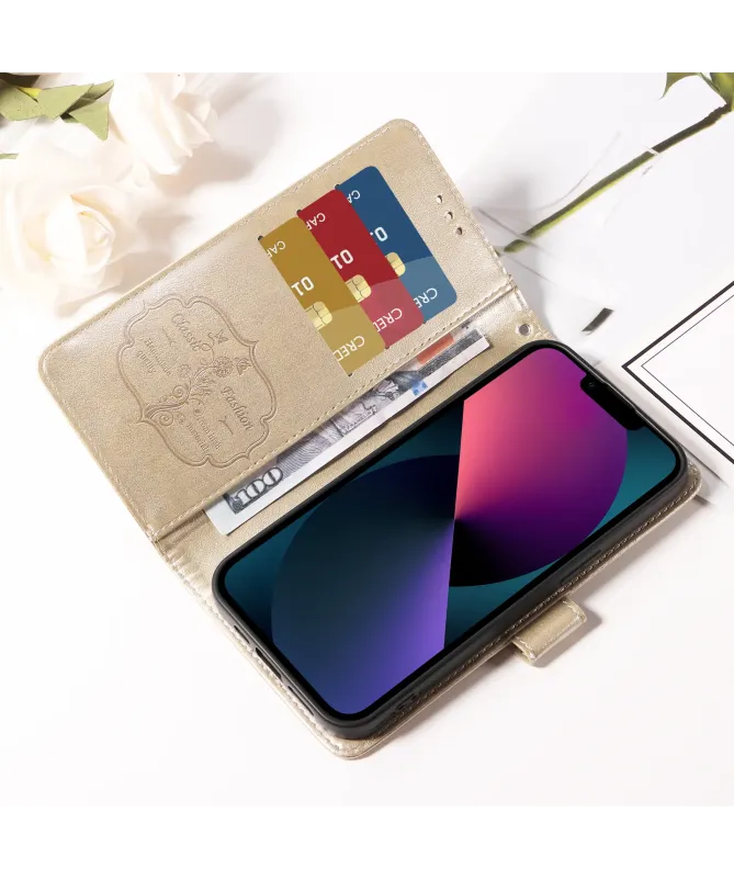 Housse Portefeuille Xiaomi Redmi 15 4G Fleurs et Papillons