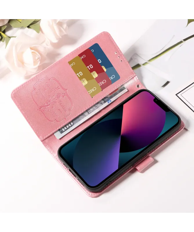 Housse Portefeuille Xiaomi Redmi 15 4G Fleurs et Papillons