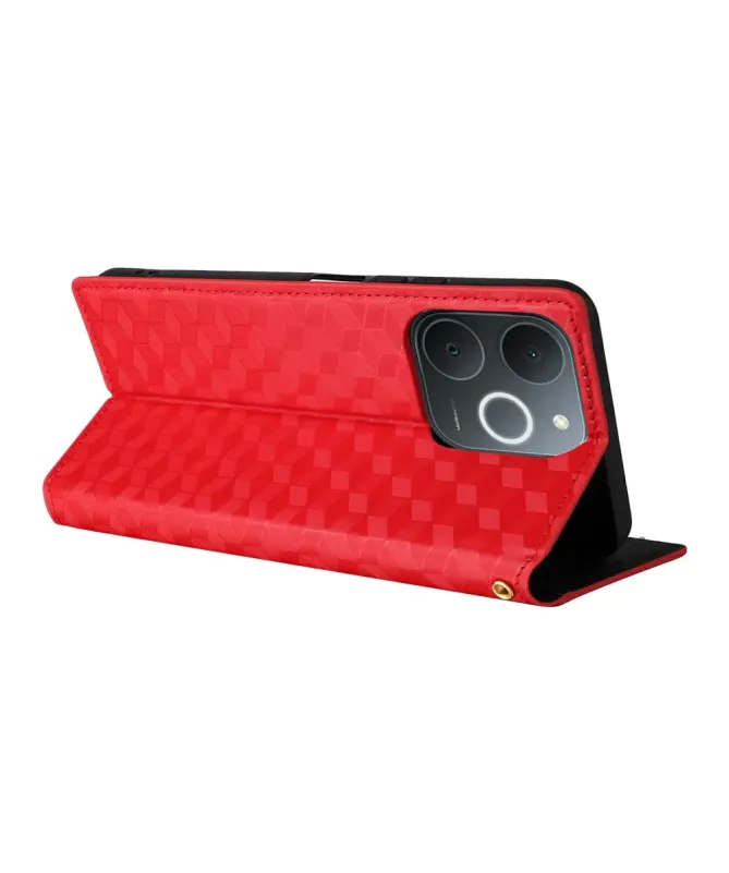 Housse Realme Note 70T flip cover design géométrie